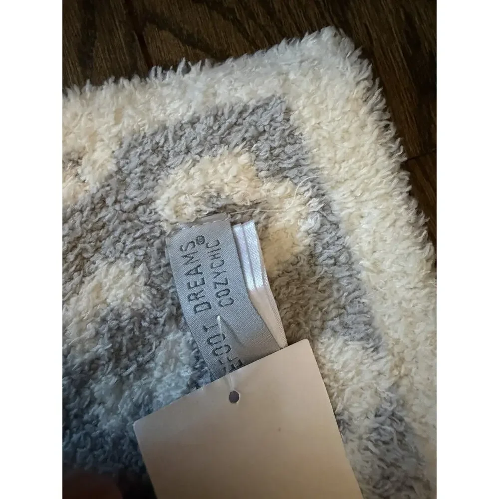 Barefoot Dreams CozyChic® Barefoot In The Wild Baby Blanket Ocean/cream NWT